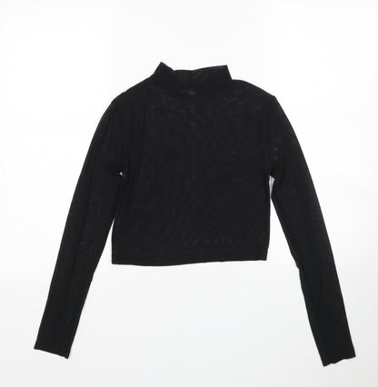 Womens UK Size 8 ASOS Black Basic Blouse