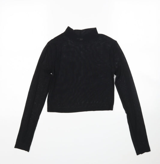 Womens UK Size 8 ASOS Black Basic Blouse