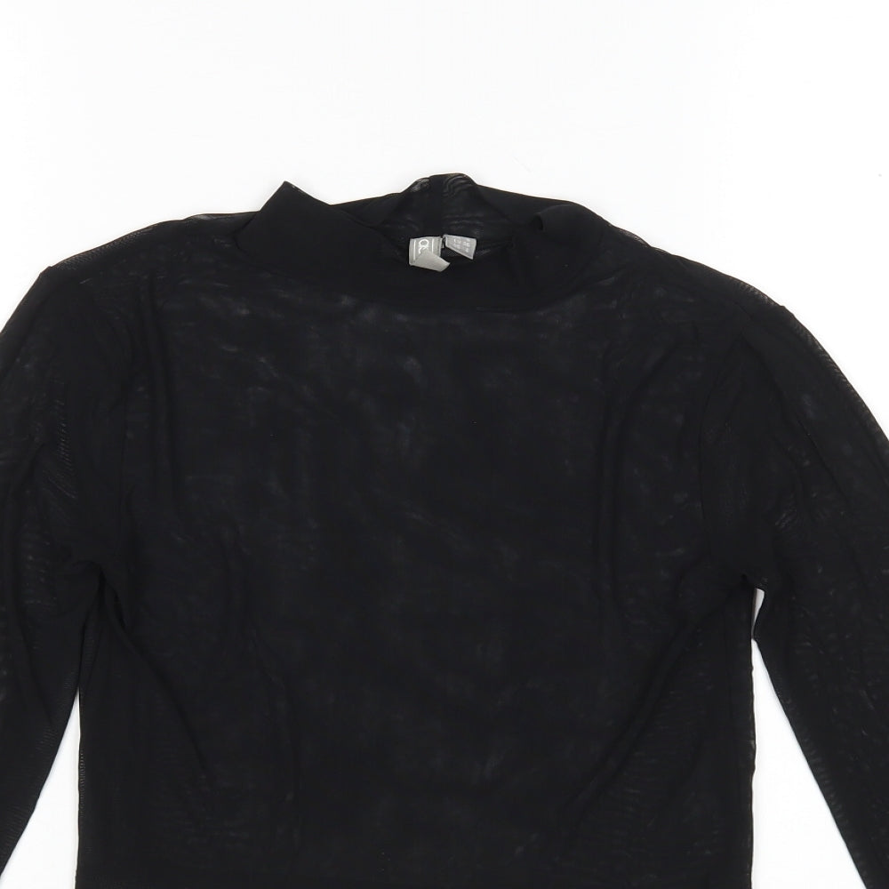 Womens UK Size 8 ASOS Black Basic Blouse