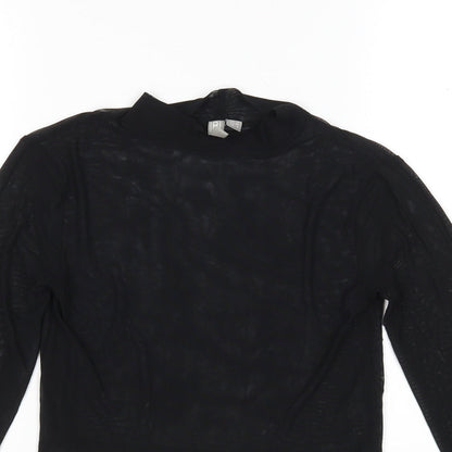 Womens UK Size 8 ASOS Black Basic Blouse