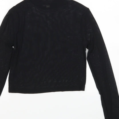 Womens UK Size 8 ASOS Black Basic Blouse