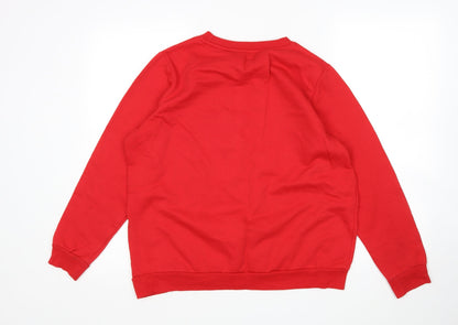 Womens UK Size M Pep&Co Red Pullover Jumper