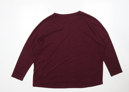 Womens UK Size 16 New Look Purple Pullover Jumper