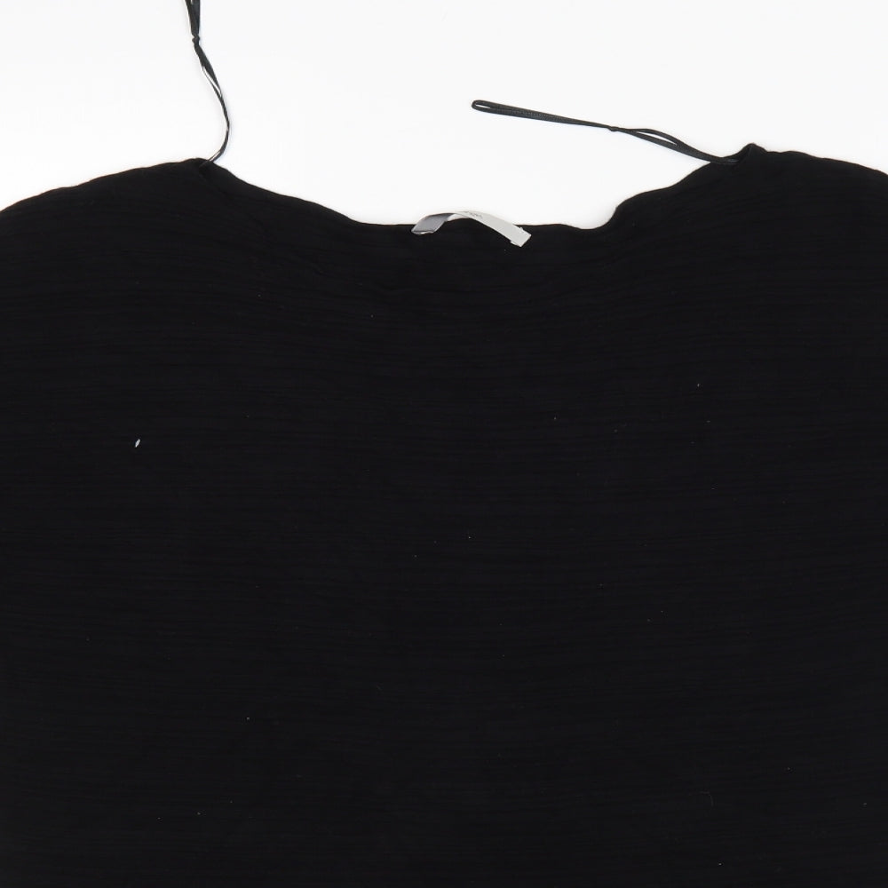 George Mens Black Round Neck  Viscose Pullover Jumper