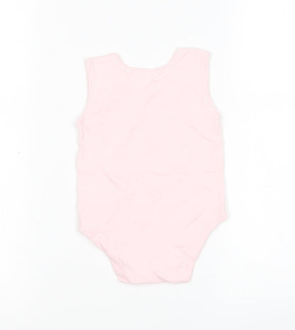 George Girls Pink  Cotton Leotard One-Piece Size 6-9 Months