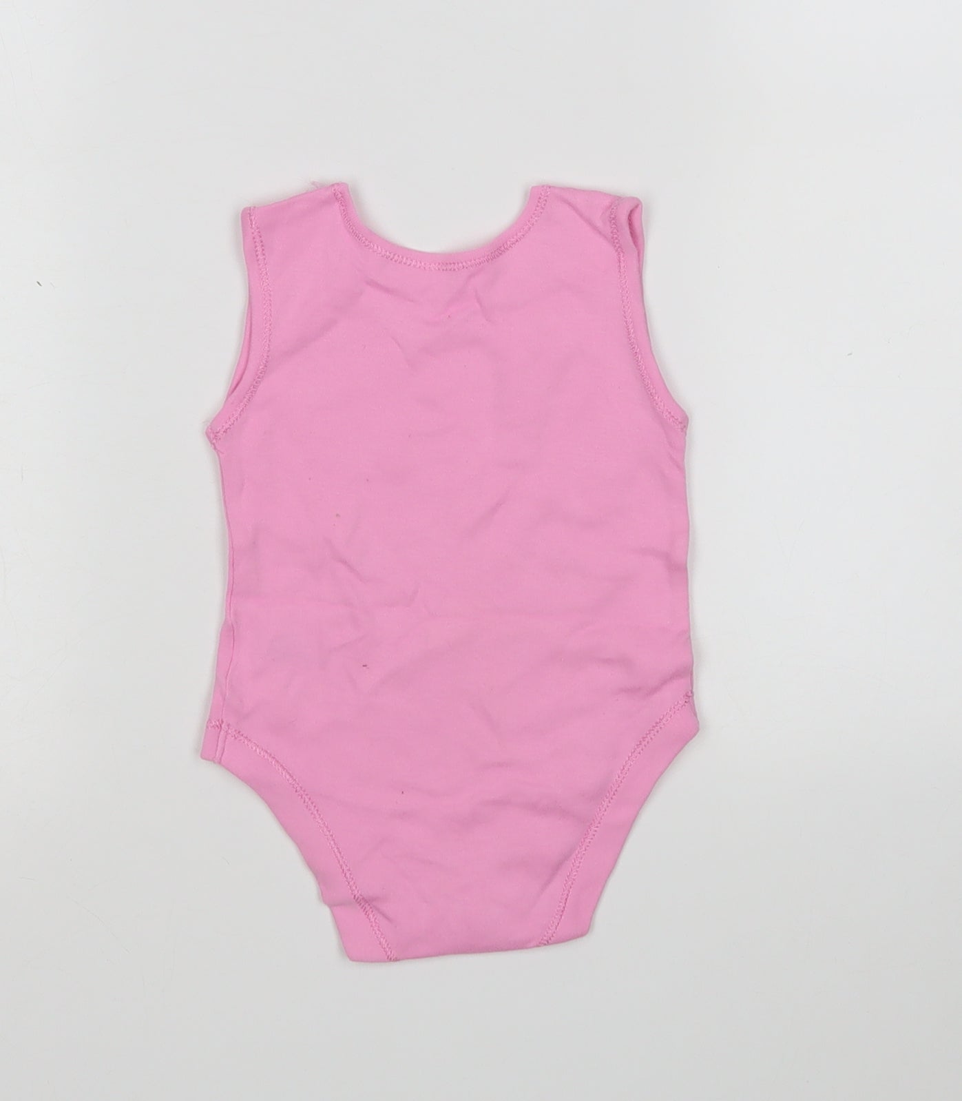 George Girls Pink  Cotton Leotard One-Piece Size 6-9 Months