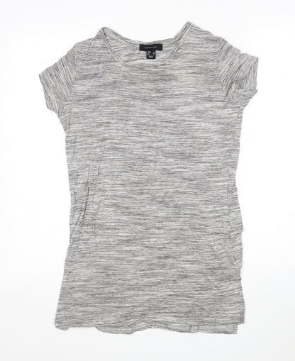 Womens UK Size 8 Atmosphere Grey Basic T-Shirt