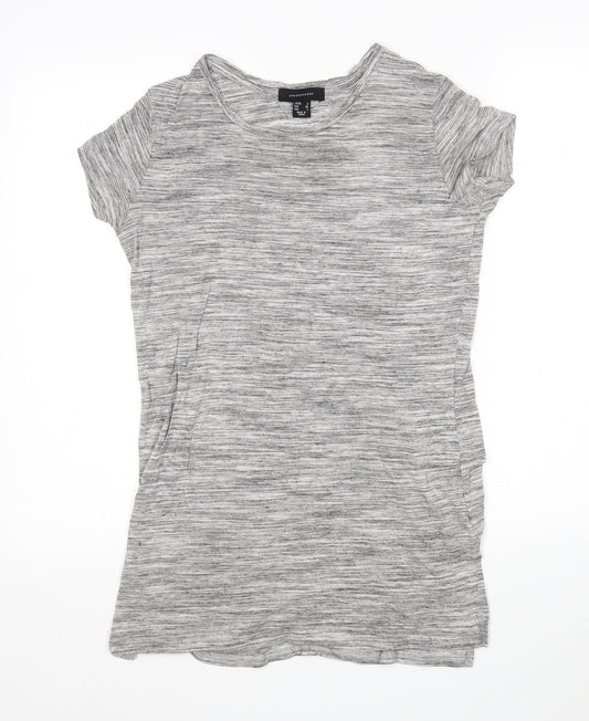 Womens UK Size 8 Atmosphere Grey Basic T-Shirt