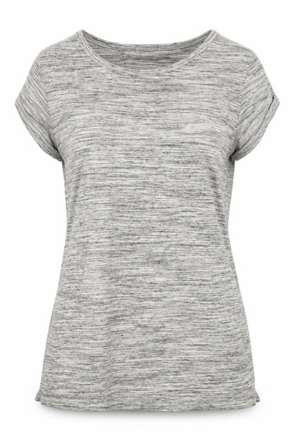 Womens UK Size 8 Atmosphere Grey Basic T-Shirt