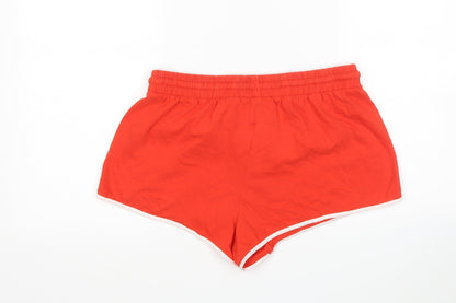 Brave Soul Womens Red  Cotton  Sleep Shorts Size S