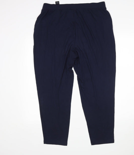 Womens UK Size 16 M&S Regular Fit Sweatpants Blue Trousers