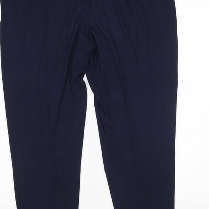 Womens UK Size 16 M&S Regular Fit Sweatpants Blue Trousers