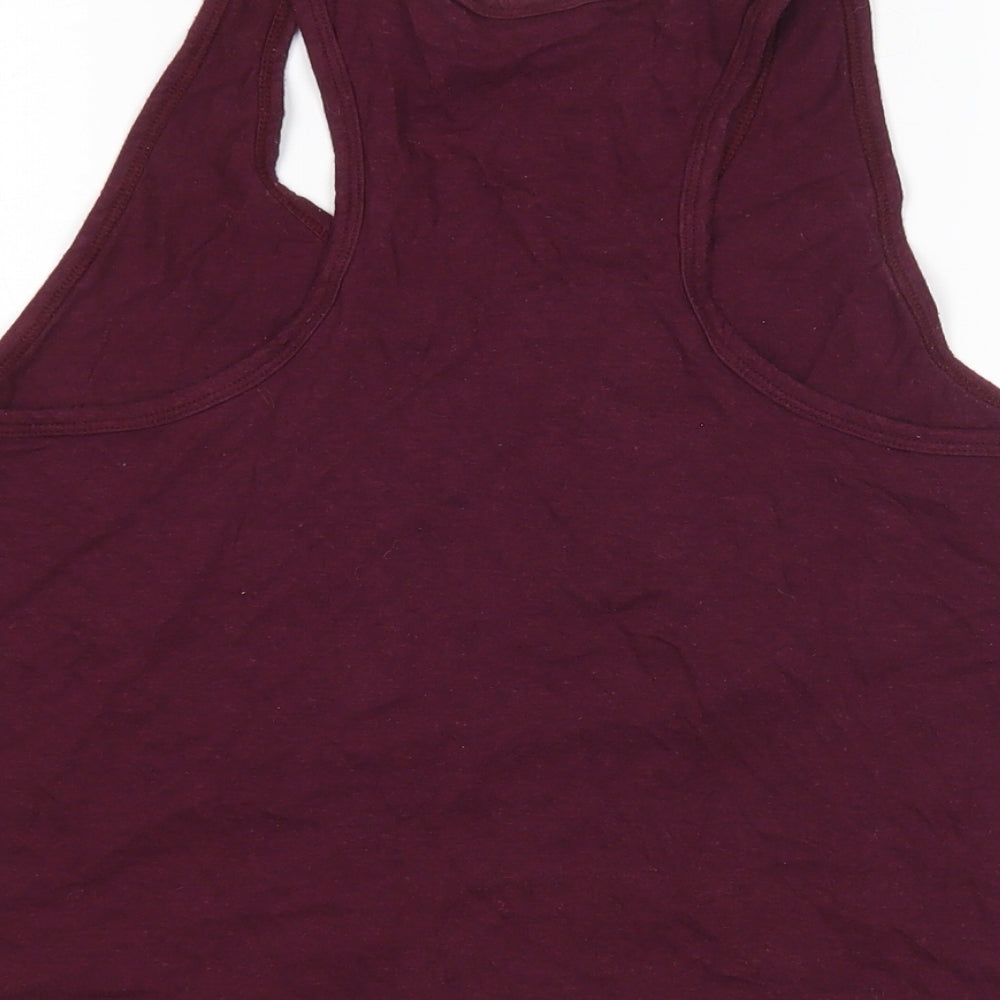 Womens UK Size M New Look Purple Basic Tank