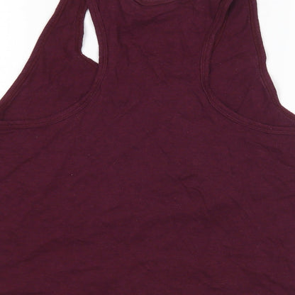 Womens UK Size M New Look Purple Basic Tank