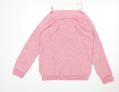 Womens UK Size M M&S Pink Pullover Jumper