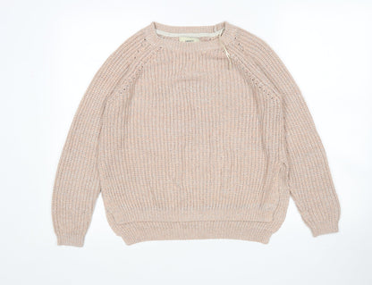 Womens UK Size 10 Papaya Beige Pullover Jumper