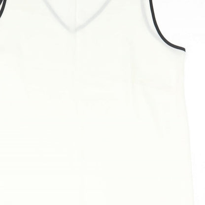 Womens UK Size 18 Marks and Spencer Ivory Basic Tank