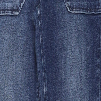 Brighton Womens Blue  Cotton Straight Jeans Size 10 L28 in Regular