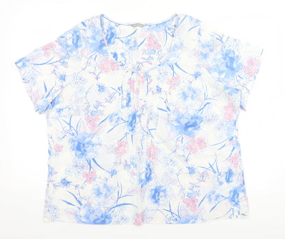 Womens UK Size  Marks and Spencer White Basic T-Shirt