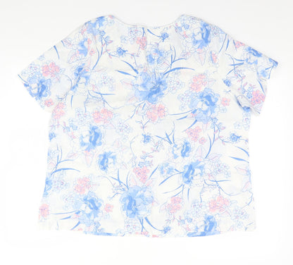 Womens UK Size  Marks and Spencer White Basic T-Shirt