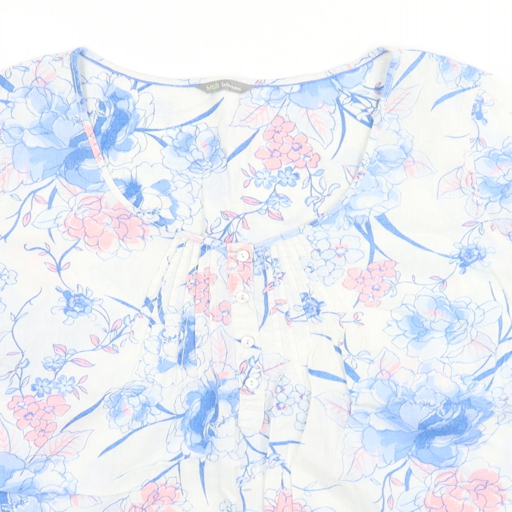 Womens UK Size  Marks and Spencer White Basic T-Shirt