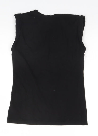 Womens UK Size 8 ASOS Black Basic Tank