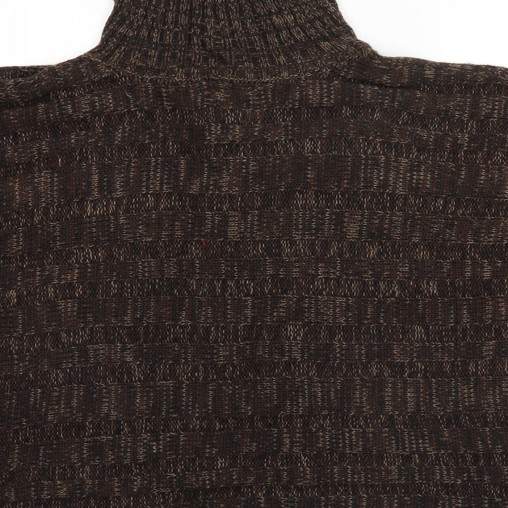Womens UK Size One Size Atmosphere Brown Overcoat
