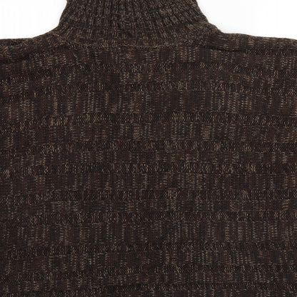 Womens UK Size One Size Atmosphere Brown Overcoat