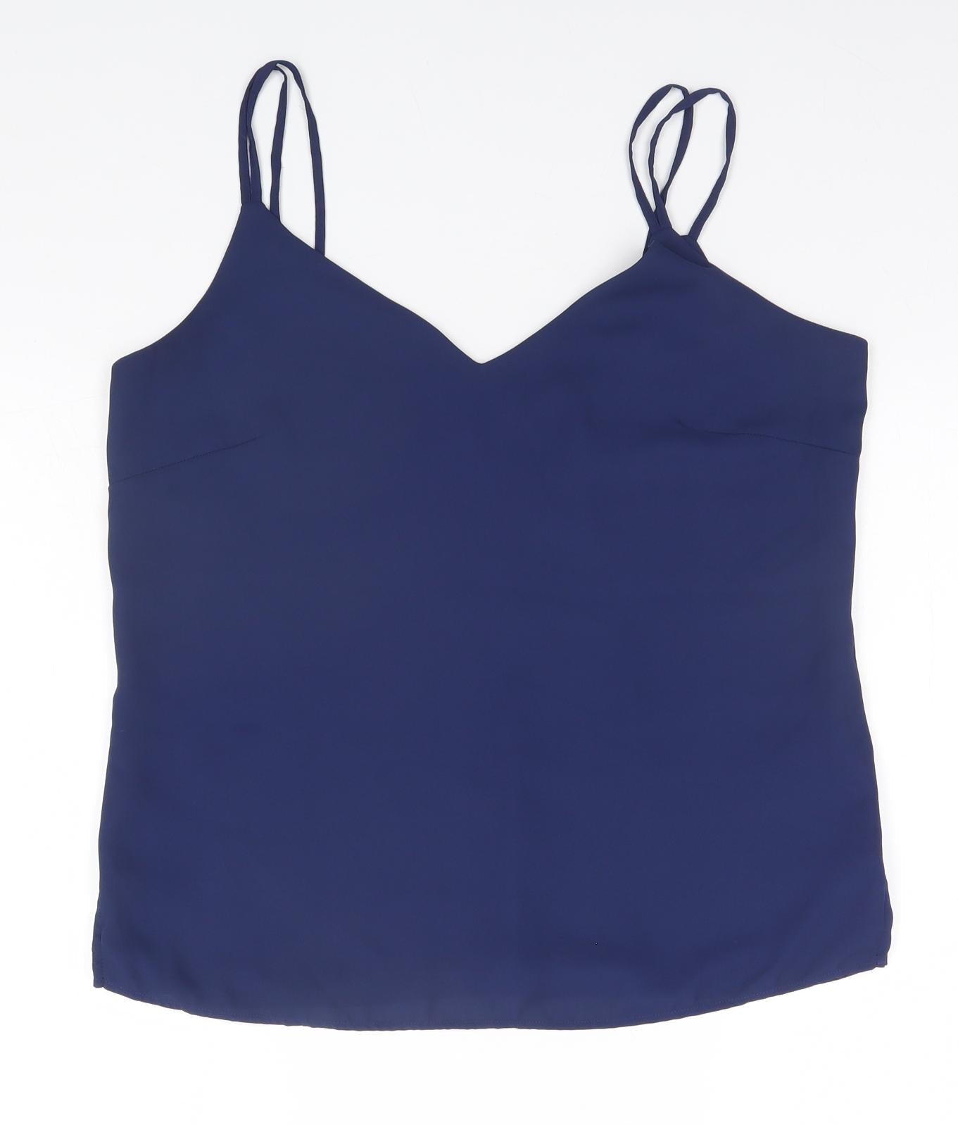 Womens UK Size 12 Marks and Spencer Blue Basic Tank