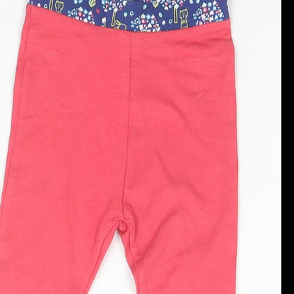 Mini Club Baby Pink  Cotton Jogger Trousers Size 3-6 Months