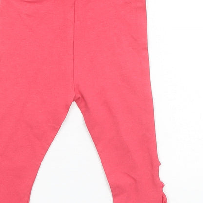Mini Club Baby Pink  Cotton Jogger Trousers Size 3-6 Months
