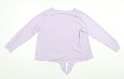 George Womens Blue Round Neck  Polyester Pullover Jumper Size 16