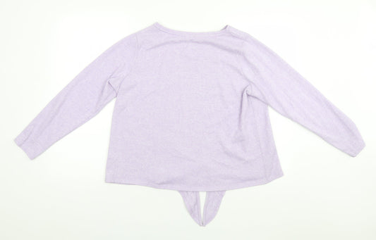 George Womens Blue Round Neck  Polyester Pullover Jumper Size 16