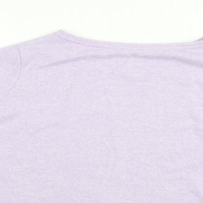 George Womens Blue Round Neck  Polyester Pullover Jumper Size 16