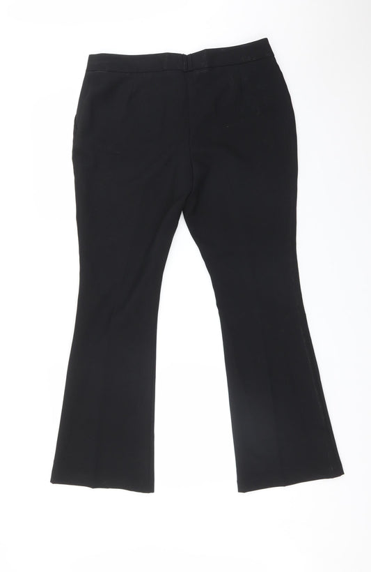 Atmosphere Womens Black  Polyester Dress Pants Trousers Size 12 L29 in Regular