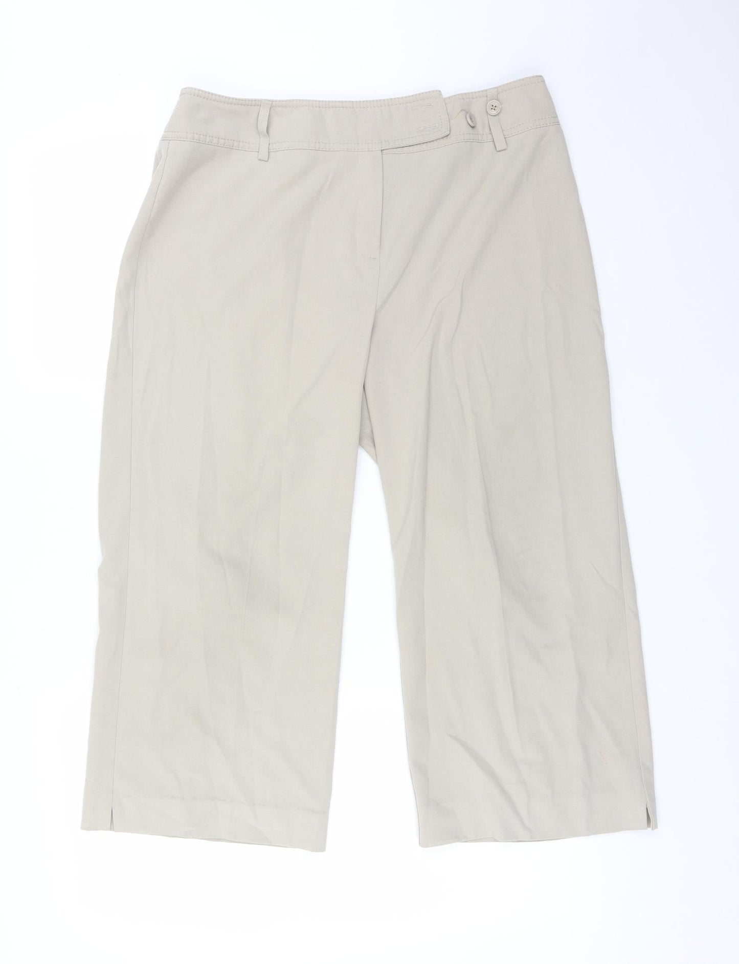 Womens UK Size 14 WOOLWORTHS Regular Fit  Beige Trousers