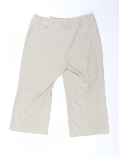 Womens UK Size 14 WOOLWORTHS Regular Fit  Beige Trousers