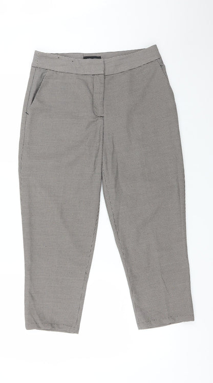 Womens UK Size 10 New Look Regular Fit Dress Pants Multicoloured Trousers