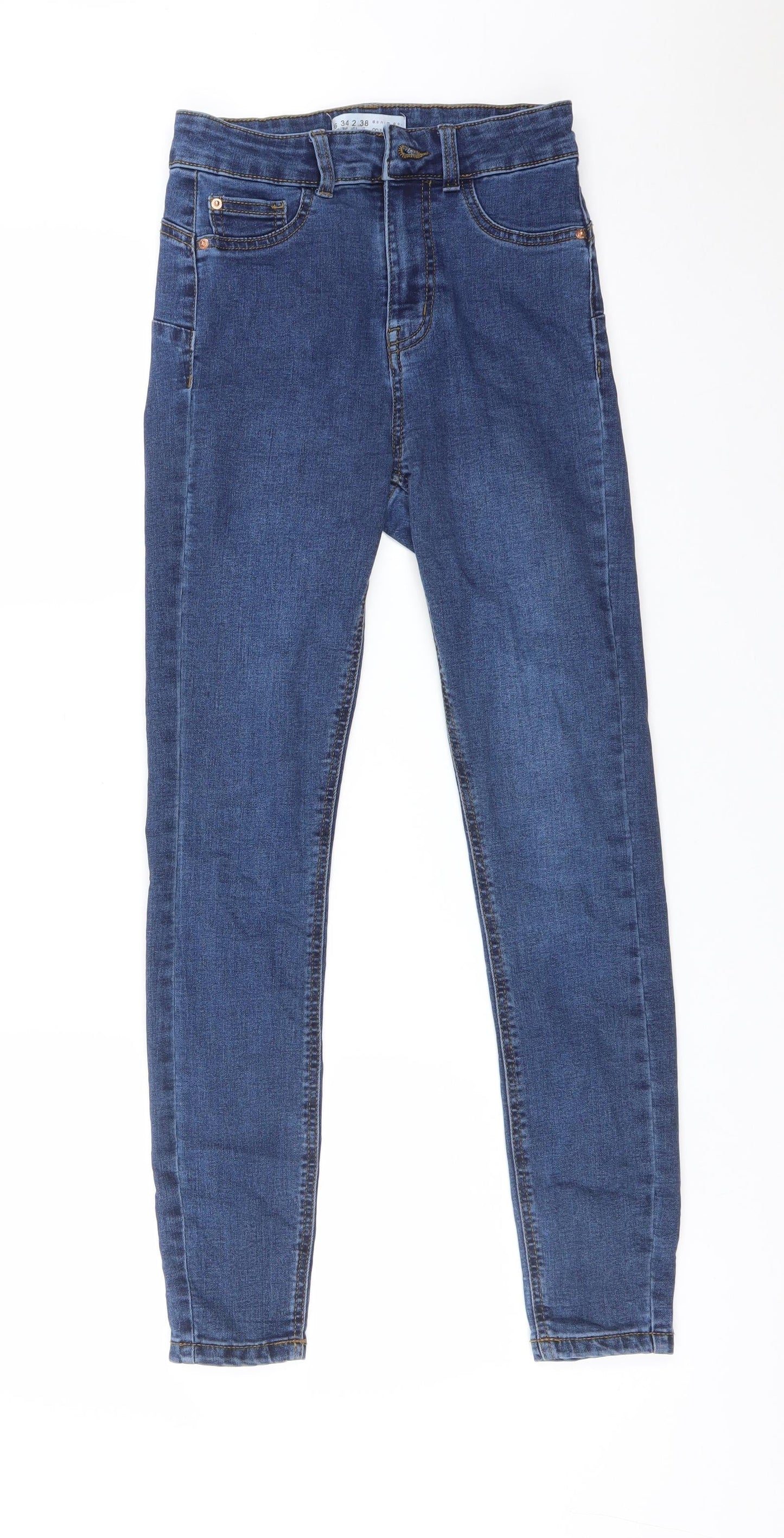 DENIM CO Womens Blue  Cotton Skinny Jeans Size 6 L27 in Regular