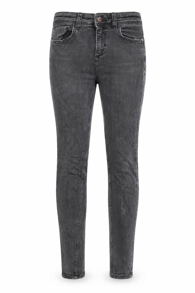 Front view of Zara women’s black cotton skinny jeans, size UK 6, 28-inch leg regular