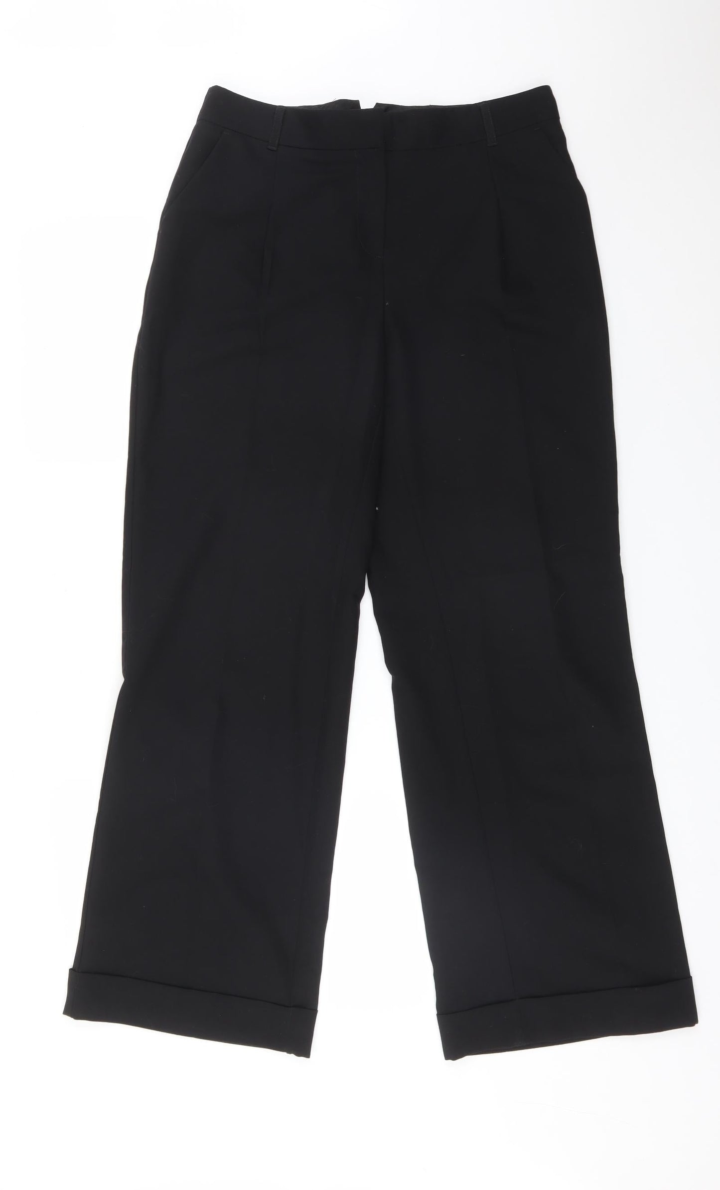 Womens UK Size 8 NEXT Regular Fit  Black Trousers
