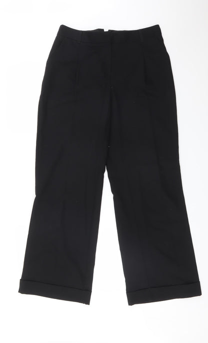 Womens UK Size 8 NEXT Regular Fit  Black Trousers