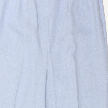 Womens UK Size 16 SEPARATES Regular Fit  Blue Trousers