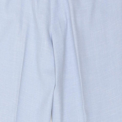 Womens UK Size 16 SEPARATES Regular Fit  Blue Trousers