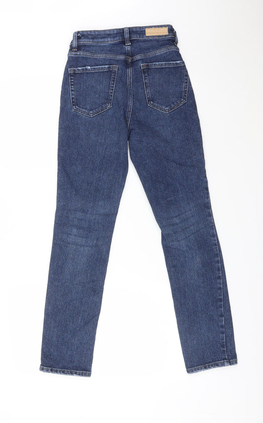 NEXT Womens Blue  Cotton Skinny Jeans Size 6 L28 in Regular