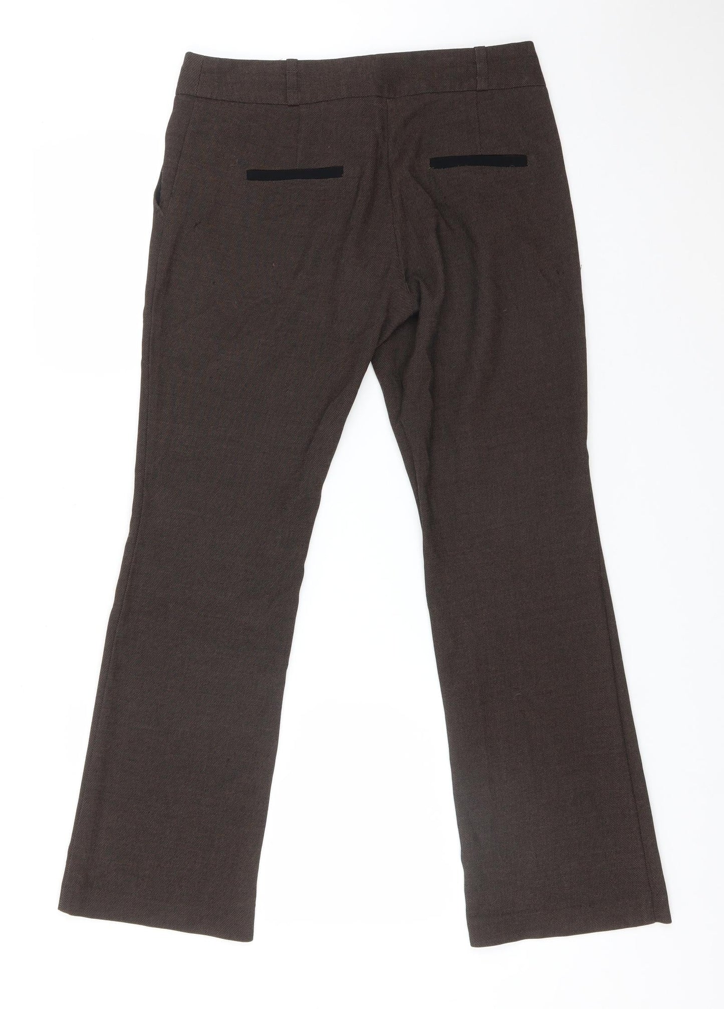 Womens UK Size 8 NEXT Regular Fit  Brown Trousers