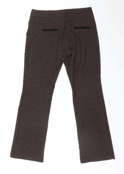 Womens UK Size 8 NEXT Regular Fit  Brown Trousers
