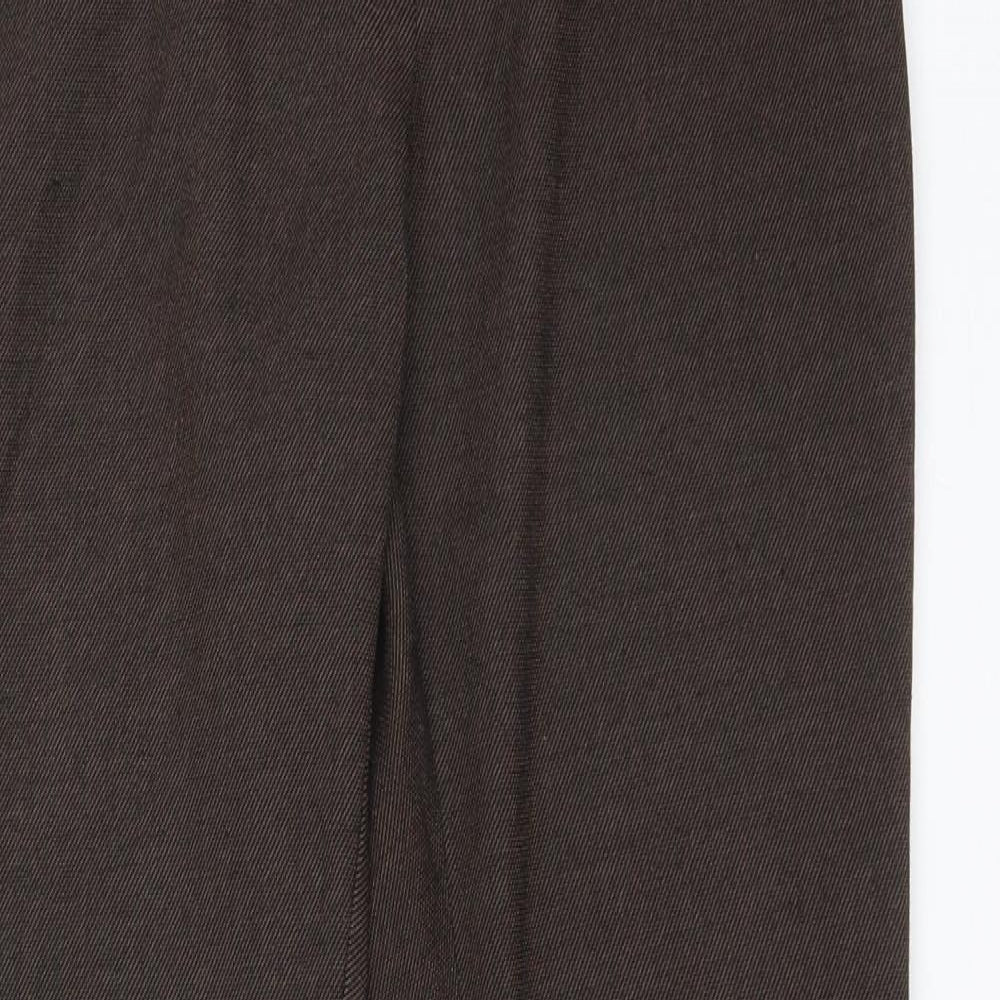 Womens UK Size 8 NEXT Regular Fit  Brown Trousers