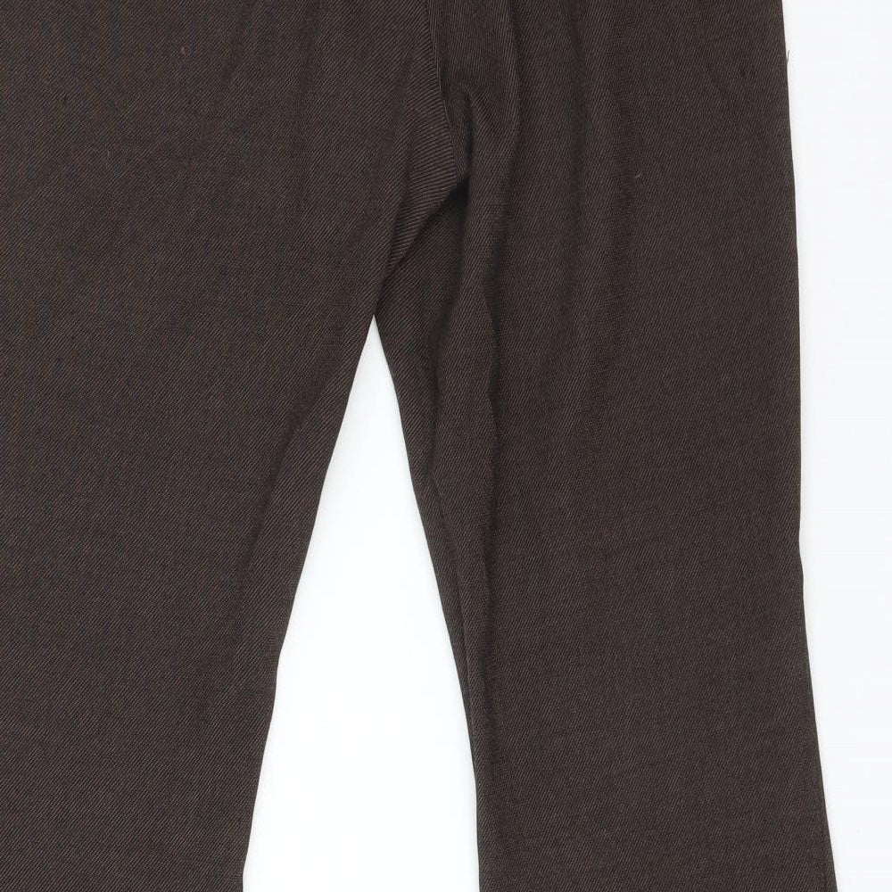Womens UK Size 8 NEXT Regular Fit  Brown Trousers