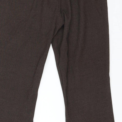 Womens UK Size 8 NEXT Regular Fit  Brown Trousers